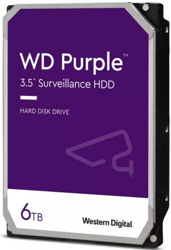 Жесткий диск 6TB SATA 6Gb/s Western Digital WD62PURZ WD Purple 3,5" 5640RPM 128MB DV&NVR