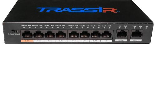 Коммутатор неуправляемый TRASSIR TR-NS1010-96-8PoE v3