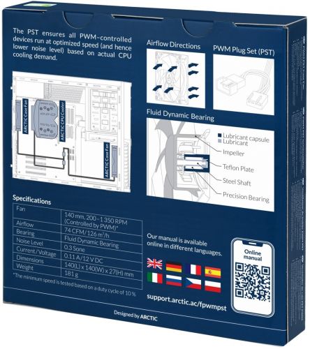 Вентилятор для корпуса ARCTIC F14 PWM PST