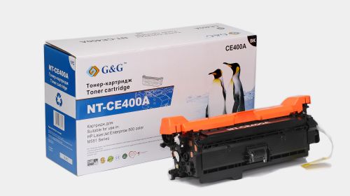 Тонер-картридж черный G&G NT-CE400A для HP LaserJet Enterprise 500 color M551dn/M551n/M551xh