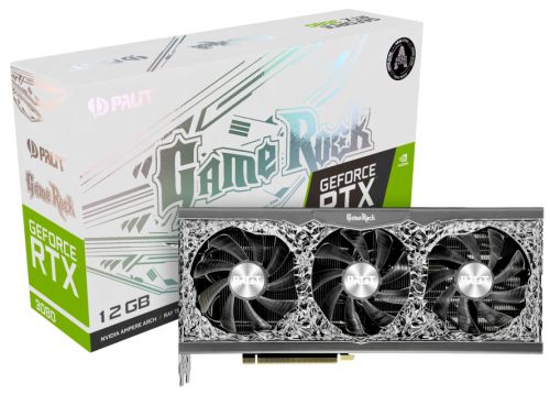 Видеокарта PCI-E Palit GeForce RTX 3080 GameRock (NED3080019KB-1020G) 12GB GDDR6X 384bit 8nm 1260/19000MHz HDMI/3*DP