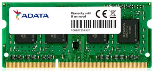 Модуль памяти SODIMM DDR3 8GB ADATA ADDS1600W8G11-S 1600MHz, PC3-12800, CL11, 1.35V, Non-ECC, RTL