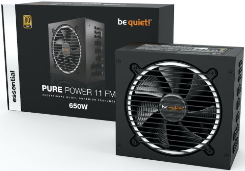 Блок питания ATX Be quiet! PURE POWER 11 FM BN318 650W, active PFC, 80 PLUS Gold, 120mm fan