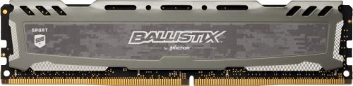 

Модуль памяти DDR4 8GB Crucial BLS8G4D32AESBK Ballistix Sport LT Gray PC4-25600 3200MHz CL16 288-pin 1.35V XMP Радиатор RTL, BLS8G4D32AESBK