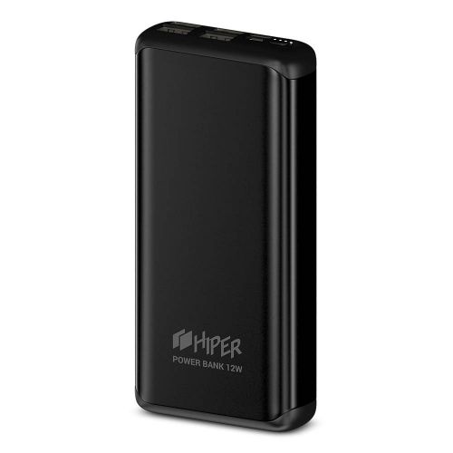 Аккумулятор внешний универсальный HIPER MS20000 BLACK Li-Pol, 20000mAh, 2.4A+2.4A+2.4A+2.4A, 4*USB, черный