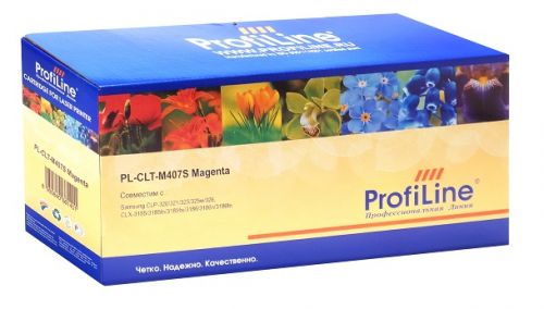 Картридж ProfiLine PL-CLT-M407S для принтеров Samsung CLP-320/325/CLX-3180/3185 Magenta 1000 копий ProfiLine картридж profiline pl clp 300 c совместимый