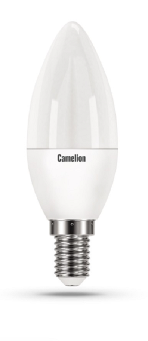 

Лампа светодиодная Camelion LED5-C35/830/E14 5Вт/45Вт, E14, 170-265В, 3000К, 410лм, свеча (12031), LED5-C35/830/E14