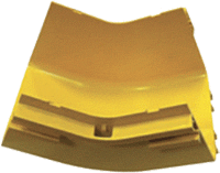 Угол Lanmaster LAN-OT360-IC45 внутренний изгиб 45° оптического лотка 360 мм, желтый