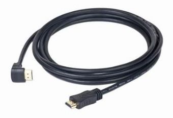 Кабель интерфейсный HDMI-HDMI Gembird 19M/19M CC-HDMI490-15 4.5м, v1.4, углов. разъем, черный, позол.разъемы, экран, пакет