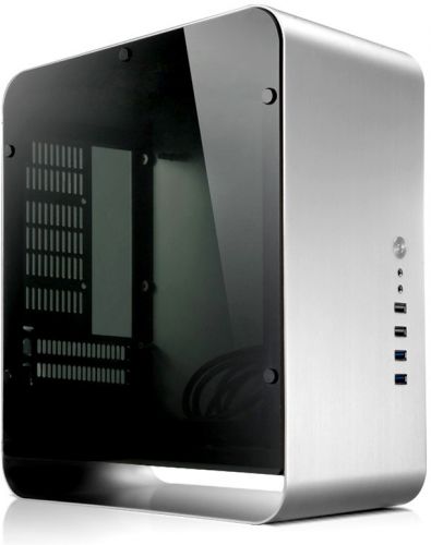 

Корпус mini-ITX JONSBO UMX1W Silver серебристый, без БП, боковая панель из закаленного стекла, 2*USB 3.0, 2*USB 2.0, audio, UMX1W Silver