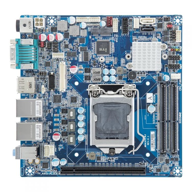 

Материнская плата mini-ITX GIGAIPC mITX-H310A (LGA1151, H310, 2*DDR4(2666), 2*SATA 6G RAID, M.2, 7.1CH, 2*Glan, 4*USB 3.2, HDMI, DP, COM), mITX-H310A