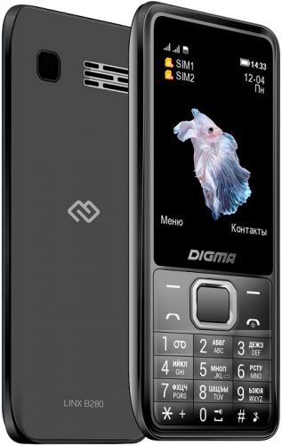 Мобильный телефон Digma LINX B280 LT2072PM grey - фото 1