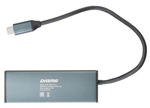 Разветвитель USB 3.1 Digma HUB-3U3.0С-UC-G