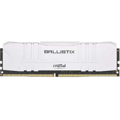 Модуль памяти DDR4 16GB Crucial BL16G32C16U4W Ballistix RGB White PC4-25600 3200MHz CL16 радиатор 1.35V модуль памяти ddr4 16gb 2 8gb patriot pvr416g320c6kw viper rgb white pc4 25600 3200mhz cl16 1 35v drx8 xmp радиатор rtl