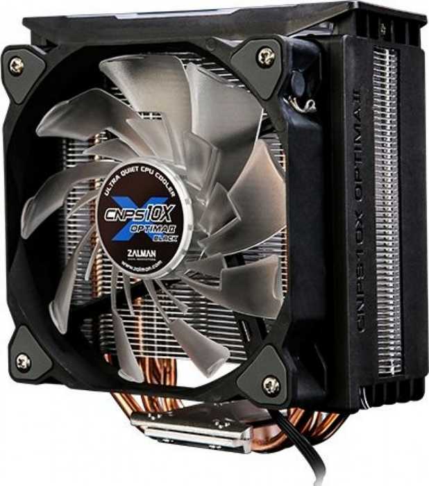 

Кулер Zalman CNPS10X OPTIMA II BLACK LGA1356/115X/2011/2066/AM4/AM3+/AM3/FM2+/FM2 (Al+Cu,120mm,800-1500rpm,61.52 CFM,27dBA,4-pin PWM), CNPS10X OPTIMA II BLACK