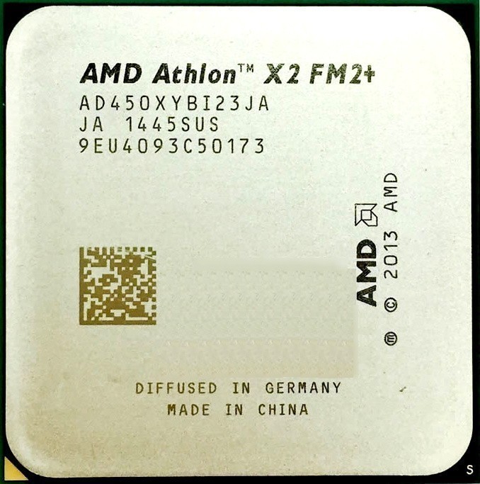 

Процессор AMD Athlon X2 450 AD450XYBI23JA Kaveri 2C/2T 3,5-3,8GHz (FM2+, L2 1MB, 28nm, 65 Вт) OEM, Athlon X2 450