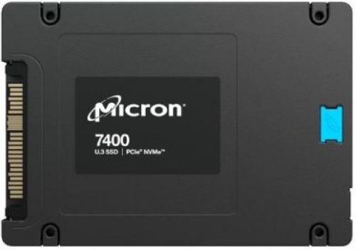 Накопитель SSD 2.5'' Micron MTFDKCB7T6TDZ-1AZ1ZABYY 7400 PRO, 7.68TB, PCI-E, TLC, 6600/5400 MB/s, 1000K/190K IOPS, MTTF 2M