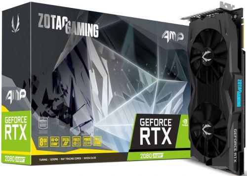 

Видеокарта PCI-E Zotac GeForce RTX 2080 SUPER AMP 8GB GDDR6 256-bit 12nm 1650/15500MHz 3*DP/HDMI RTL, GeForce RTX 2080 SUPER AMP