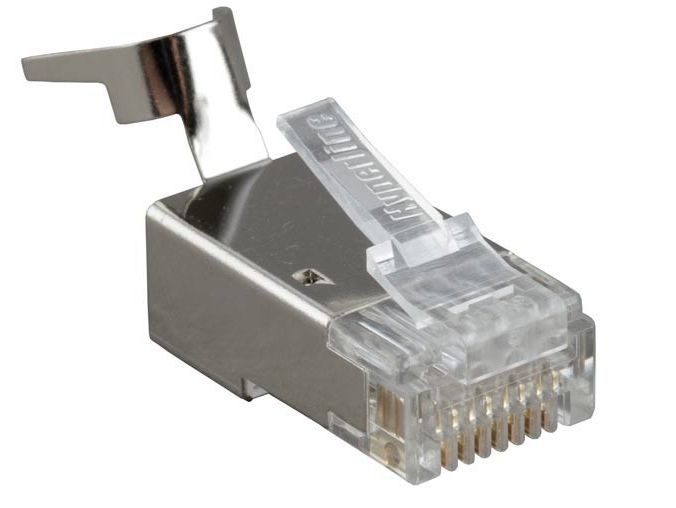 

Разъем Hyperline PLUG-8P8C-UV-C6-TW-SH-10 (10шт)RJ-45(8P8C) под витую пару, категория 6 (50 µ"/ 50 микродюймов), экранированный, универсальный (для од, PLUG-8P8C-UV-C6-TW-SH-10