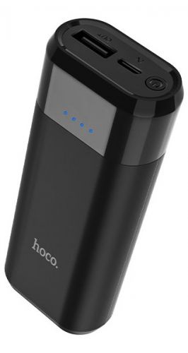 Аккумулятор внешний портативный Hoco B35А 6957531081548 5200мА/ч,USB, 1A, черный