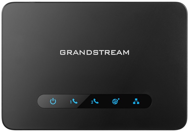 Адаптер IP-телефонии Grandstream HT-812 аналоговый телефонный, HT812. SIP, 2 порта FXS, 2 порта Ethernet 10/100/1000