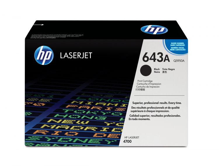 Картридж HP 643A Q5950A для принтера Color LaserJet 4700 чёрный (11000 page)