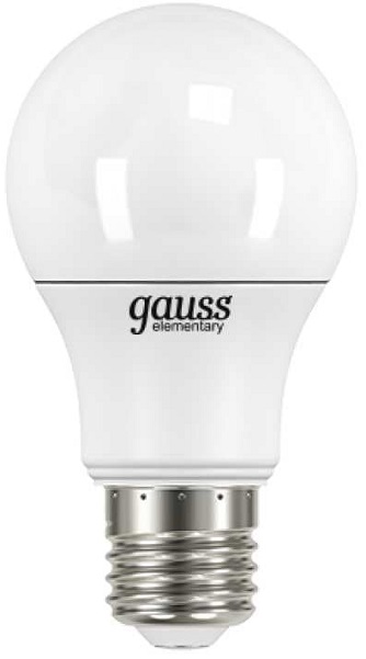 

Лампа светодиодная Gauss 23227A LED Elementary A60 7W E27 540lm 4100K, 23227A