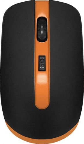 Мышь Wireless CBR CM 554R black/orange, 1600dpi, 3кн, колесико прокрутки