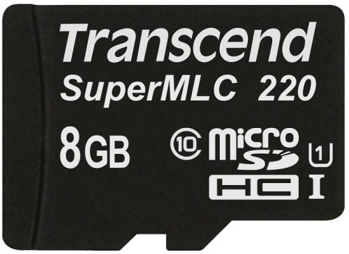 

Карта памяти 8GB Transcend 220I Class 10 U1 UHS-I SuperMLC, без адаптера, 220I