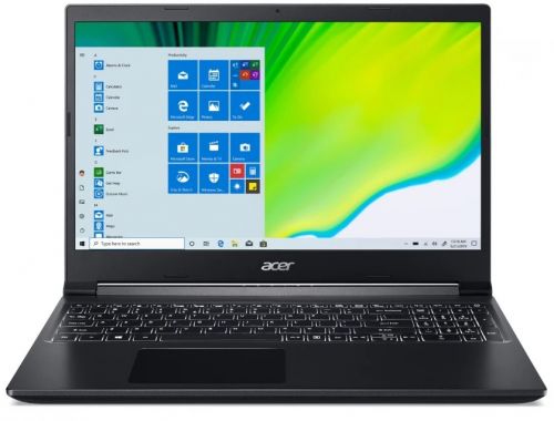 Ноутбук Acer Aspire 7 A715-75G-529J NH.Q9AER.006 i5-10300H/8GB/256GB SSD/GeForce GTX 1650 Ti 4GB/IPS/15.6" FHD/Eshell/WiFi/BT/Cam/black - фото 1