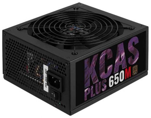 Блок питания ATX AeroCool KCAS PLUS 650M 4713105962680 650W, APFC, 80 PLUS Bronze, fan 140mm, 4*PCI-E [6+2-Pin], 7*SATA, 4*MOLEX Retail