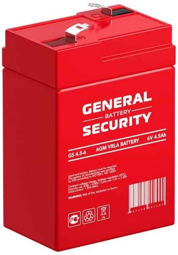 Аккумулятор General Security GS 4,5-6 - фото 1