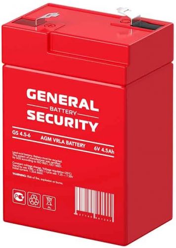 Аккумулятор General Security GS 4,5-6 - фото 2