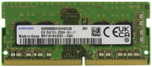 Модуль памяти SODIMM DDR4 8GB Samsung M471A1K43EB1-CWE PC4-25600 3200MHz CL22 12V 2568₽