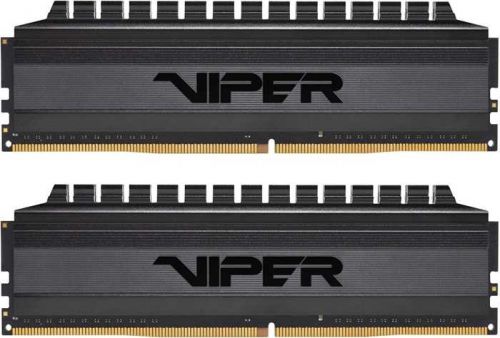 Модуль памяти DDR4 16GB (2*8GB) Patriot Memory PVB416G320C6K Viper 4 Blackout PC4-25600 3200Mhz CL16 радиатор 1.35V retail