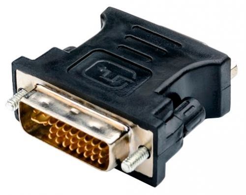 Переходник Atcom AT1209 DVI <=> VGA (24 pin, черный) переходник dvi i vga buro 817238