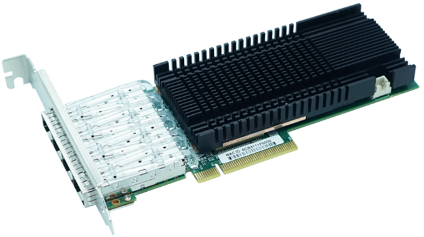 

Сетевой адаптер LR-LINK LRES1023PF-4SFP28 Intel E810 4xSFP28 25/10/1Gbps PCIe v4.0 x16, LRES1023PF-4SFP28