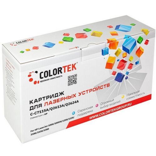 

Картридж Colortek CT-C7115A/Q2613A/Q2624A, CT-C7115A/Q2613A/Q2624A