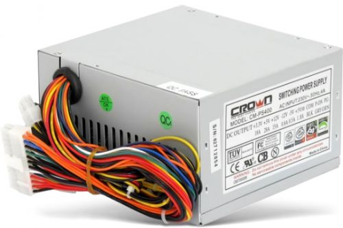 Блок питания ATX Crown CM-PS400 400W, 80mm fan