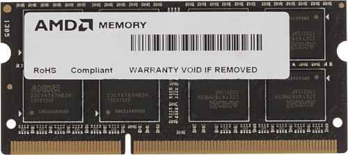 Модуль памяти SODIMM DDR3 8GB AMD R538G1601S2S-U 1600MHz, PC3-12800, CL11, 1.5V, Non-ECC, RTL