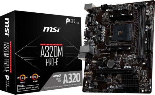 Материнская плата mATX MSI A320M PRO-E