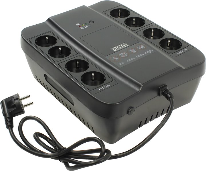 

Источник бесперебойного питания Powercom Spider, 1000VA/550W, 8 евророзеток, SPD-1000N