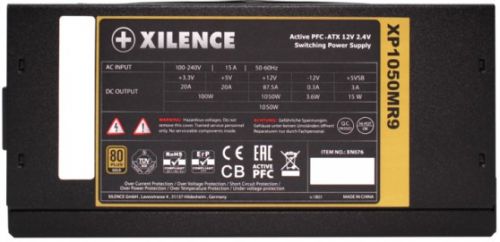 Блок питания ATX Xilence XP1050MR9 XN076 1050W, APFC, 80+ Gold, 140mm fan, modular