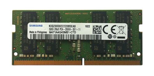 Модуль памяти SODIMM DDR4 32GB Samsung M471A4G43MB1-CTD 2666MHz, PC4-21300, CL19, 1.2V
