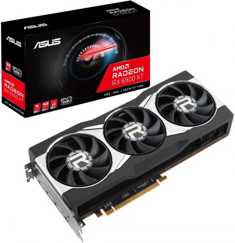 

Видеокарта PCI-E ASUS Radeon RX 6900 XT (RX6900XT-16G) 16GB GDDR6 256bit 7nm 1825/16000MHz HDMI/2*DP/USB Type-C, Radeon RX 6900 XT (RX6900XT-16G)