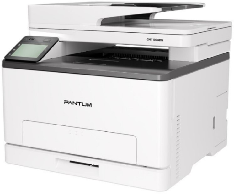 

МФУ цветное Pantum CM1100ADN A4 лазерное, 18 стр/мин, 1200x600 dpi, 1 GB RAM, дуплекс, лоток 250 л., автоподатчик 50 л., P/C/S , USB, LAN, старт.картр, CM1100ADN