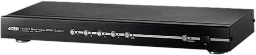 Переключатель KVM Aten VS482-AT-G switch, HDMI, 4>2/4x2 телевизор/панель/port/монитор/проектор, (1920x1200 60Hz;480P/720P/1080i/1080P;HDMI 1.4/HDCP 1.