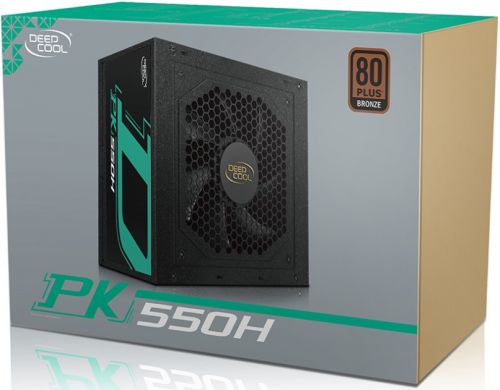 Блок питания Deepcool PK550H 550W, ATX12V 2.5, активный PFC, 80 PLUS Bronze, модульный