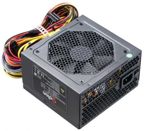 Блок питания ATX Qdion QD500 85+ 500W (ATX 2.31, Active PFC, 80+ Bronze, 120mm fan)