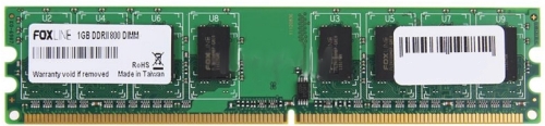 Модуль памяти DDR2 1GB Foxline FL800D2U5-1G PC2-6400 800MHz CL5 (128*8) Bulk - фото 1